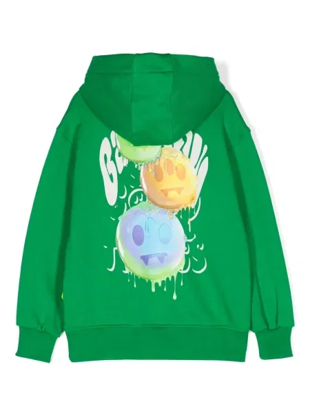 Bluza z kapturem dziecięca Barrow zielona