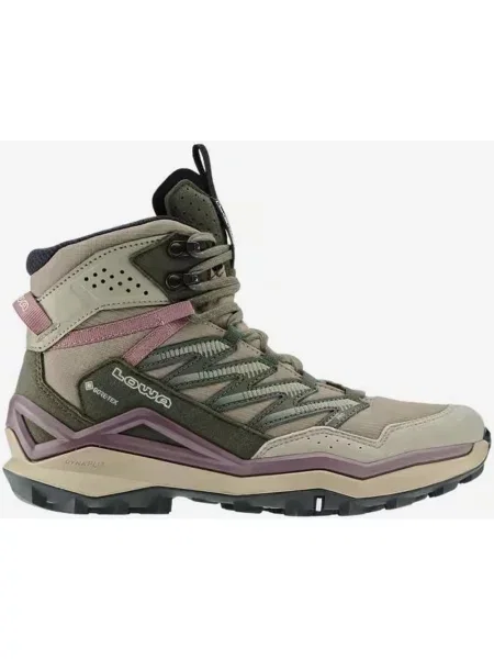 Buty trekkingowe Lowa Maddox Pro Mid GORE-TEX zielony różowy 38 beżowy