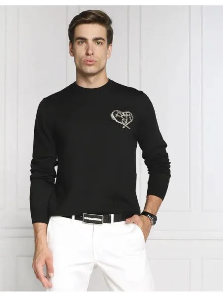 Alexander McQueen Pulover negru