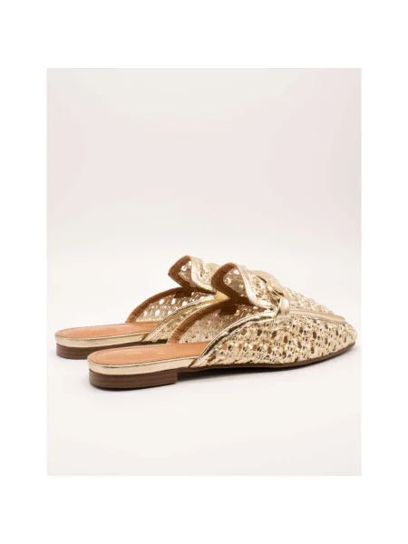 Pantofi Exé Shoes din piele auriu