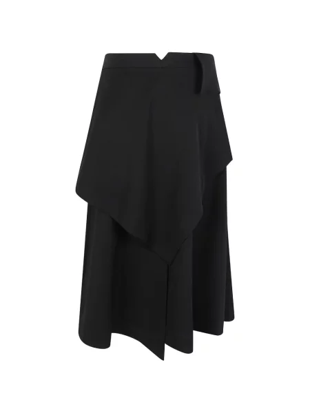 Fustă midi Róhe asimetrică negru