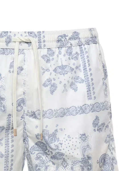Slip de baie Eleventy cu imagine cu model paisley alb