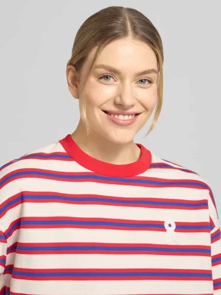 Bluza o kroju oversized z czystej bawełny Model ICONIC A FRANKA BOLD' Armedangels biała