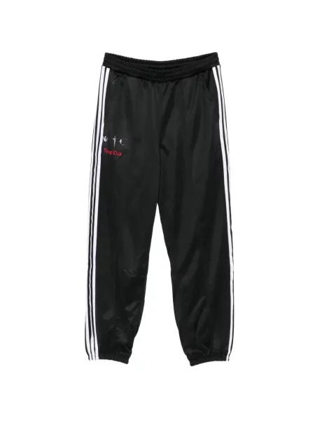 Hanorac cu glugă Adidas cu dungi cu imagine din jacard negru