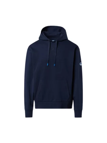 Bluza z kapturem North Sails z kapturem niebieska