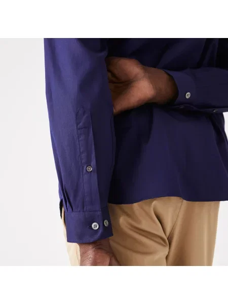 Lacoste Koszula O Regularnym Kroju Z Bawełny Premium granatowa