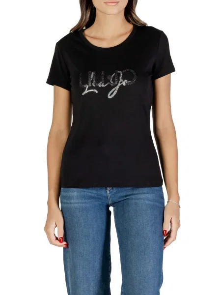 Koszulka Liu Jo z krótkim rękawem czarna