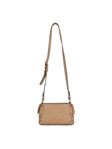 Torebka crossbody Love Moschino beżowa