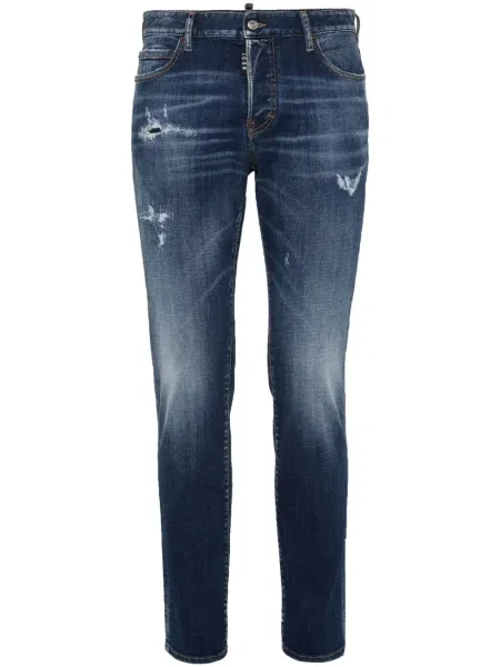 Skinny fit traperice Dsquared2 s izlizanim efektom plava
