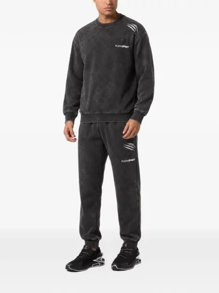 Hanorac din fleece Plein Sport negru