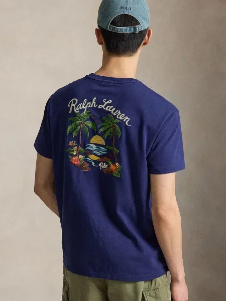 Polo Ralph Lauren JERSEY-KNT-T-SHIRT t-shirt Ανδρικό μπλε