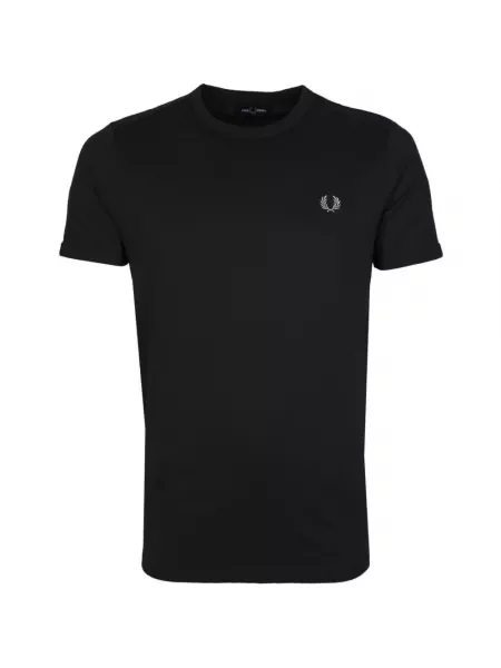 Fred Perry t-shirt Ringer T-Shirt z aplikacją czarny