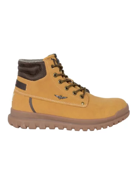 Buty do kostki Aeronautica Militare zamszowe brązowe