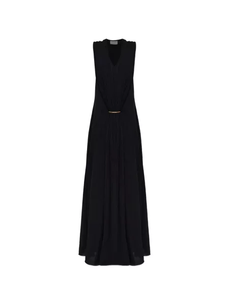 Rochie Sportmax fără mâneci drapată negru