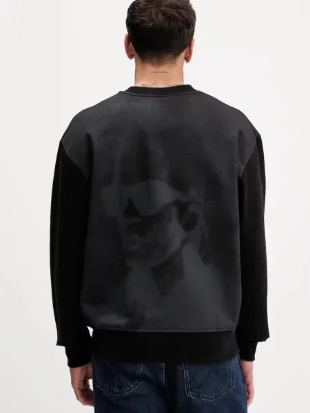 KARL LAGERFELD JEANS Tréning póló fekete fehér