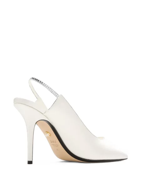 Pantofi cu toc Alevì slingback alb