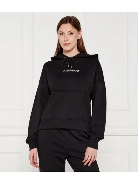 Guess Jeans Pulóver EMBRO | Oversize fit fekete