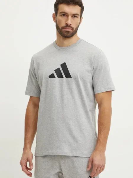 Тениска adidas Future Icons с принт сиво