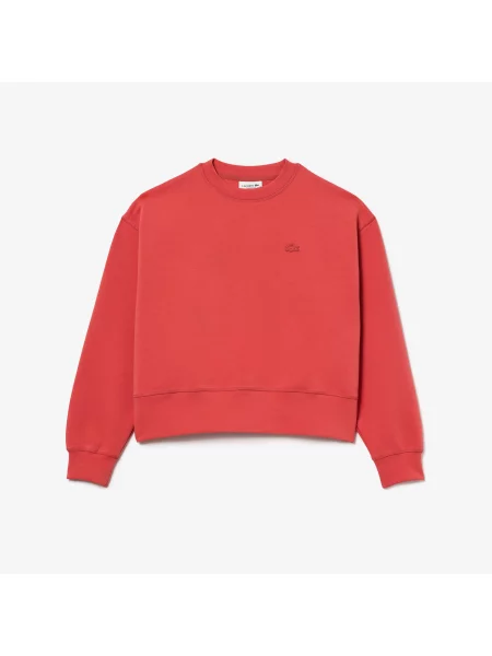 Lacoste Bluza Z Nadrukiem Na Plecach czerwona
