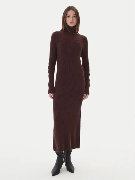 Kontatto Rochie tricotată maro