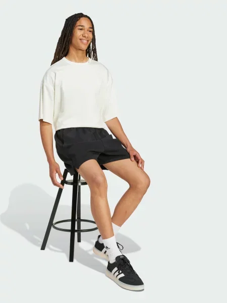 Переработанный шорты Adidas черные