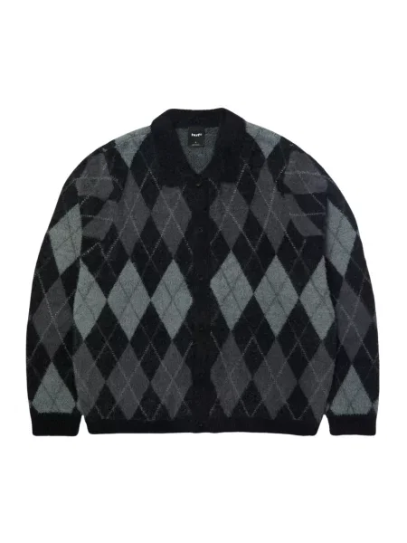 Sweter Huf wełniany czarny