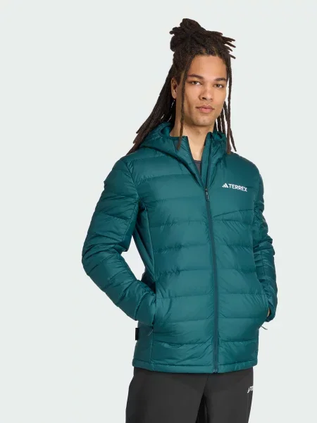 Пуховик Adidas зеленый