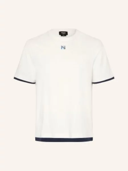 Fendi T-Shirt weiss biała