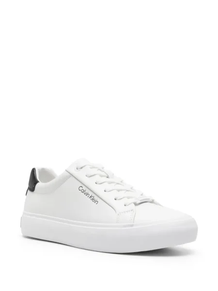 Δερμάτινα sneakers Calvin Klein λευκό
