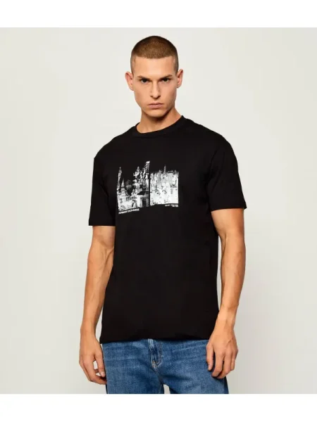 Armani Exchange Tricou negru