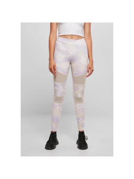 Leggings Urban Classics plasă gri