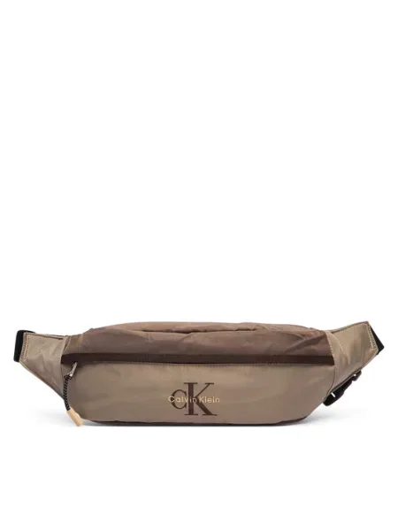 Cu centură curea Calvin Klein bej