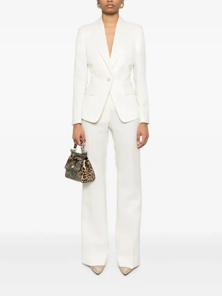 Pantaloni Tom Ford cu dungi alb