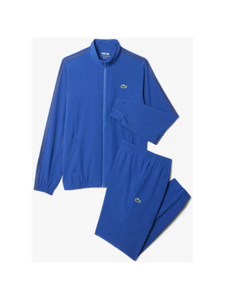 Dres Lacoste Tennis x Novak Djokovic XS niebieski