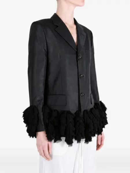 Geacă Comme Des Garçons cu volane negru