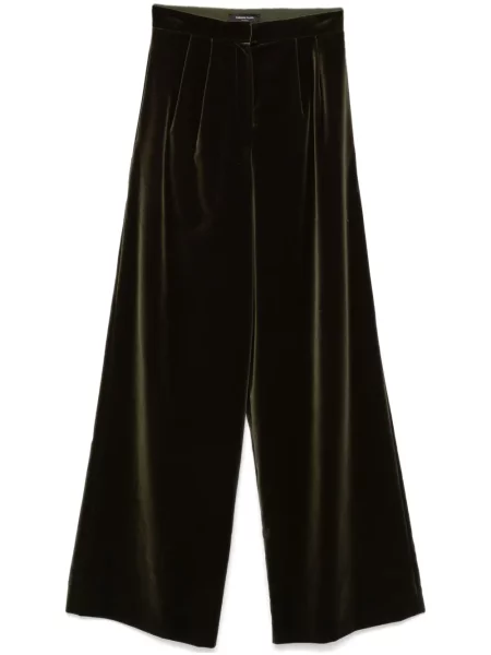 Pantaloni Fabiana Filippi de catifea verde