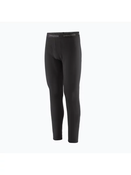 Spodnie termoaktywne Patagonia Capilene Termal Weight black czarne