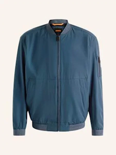 BOSS Orange kurtka bomber przejściowa niebieski
