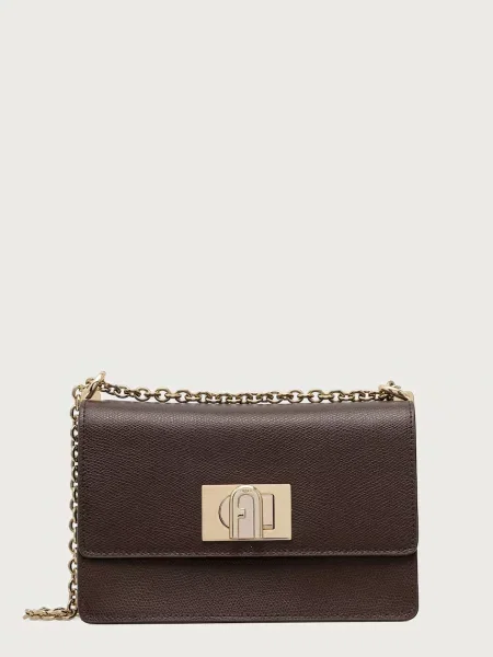 Furla geantă crossbody pentru femei din piele Mini Crossbody 20 maro