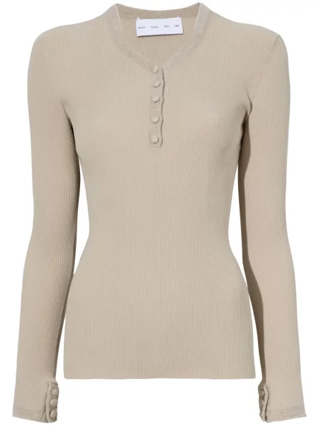 Top Proenza Schouler White Label tricotate alb