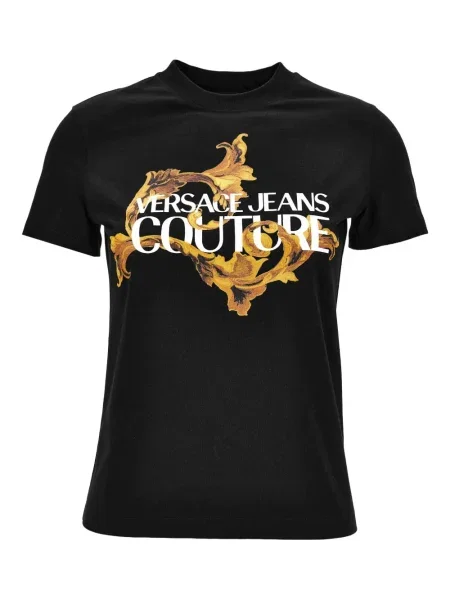 Tricou Versace Jeans Couture cu imagine negru