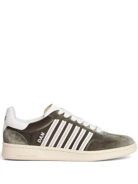Sneakerși Dsquared2 de catifea verde