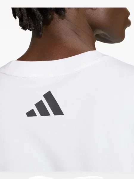 Sală de gimnastică tricou Adidas din jerseu cu model camuflaj alb
