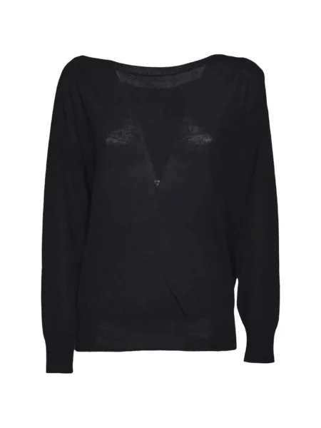 Top Mc2 Saint Barth tricotate negru