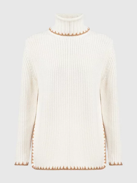 Светр з кашеміру Enrico Mandelli білий