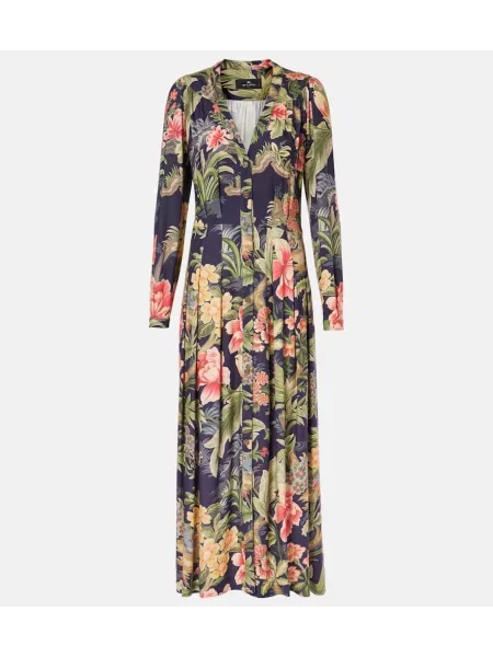 Rochie maxi Etro din jerseu de costum