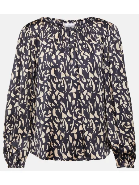 Bluză Velvet din satin cu imagine