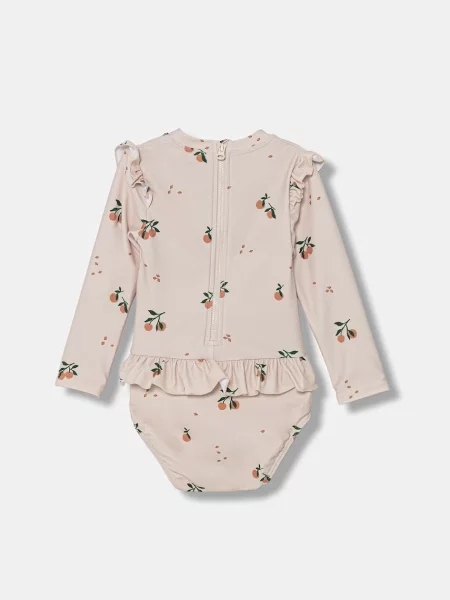 Liewood jednodílné plavky kojenecké Sille Baby Printed Swimsuit béžové