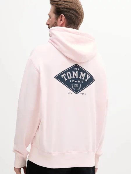 Tommy Jeans μπλούζα ροζ