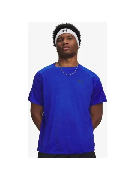 Koszulka z krótkim rękawem Under Armour Tech Textured elektryczny S niebieski